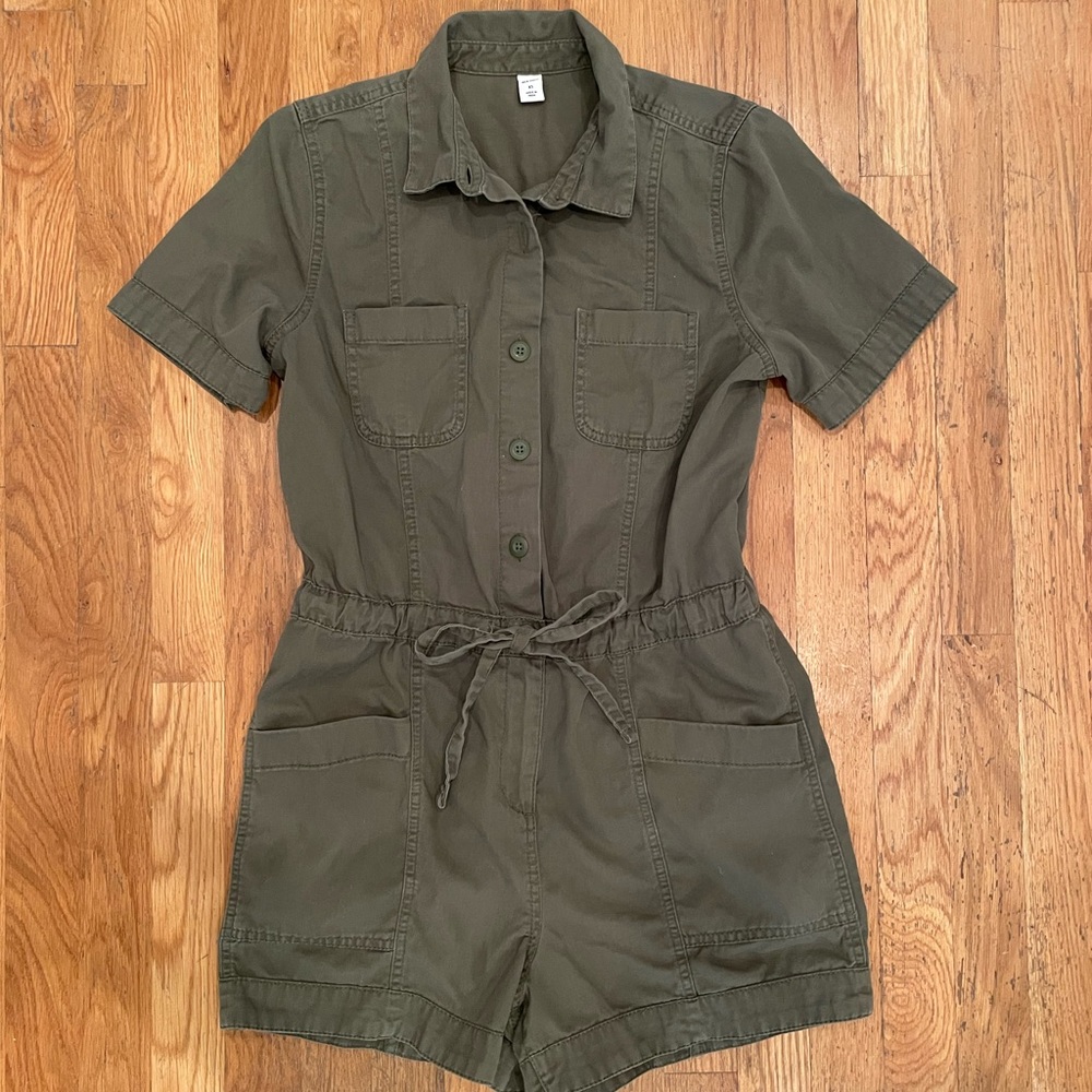 Women’s Army Military Green Romper/Shorts Size XS